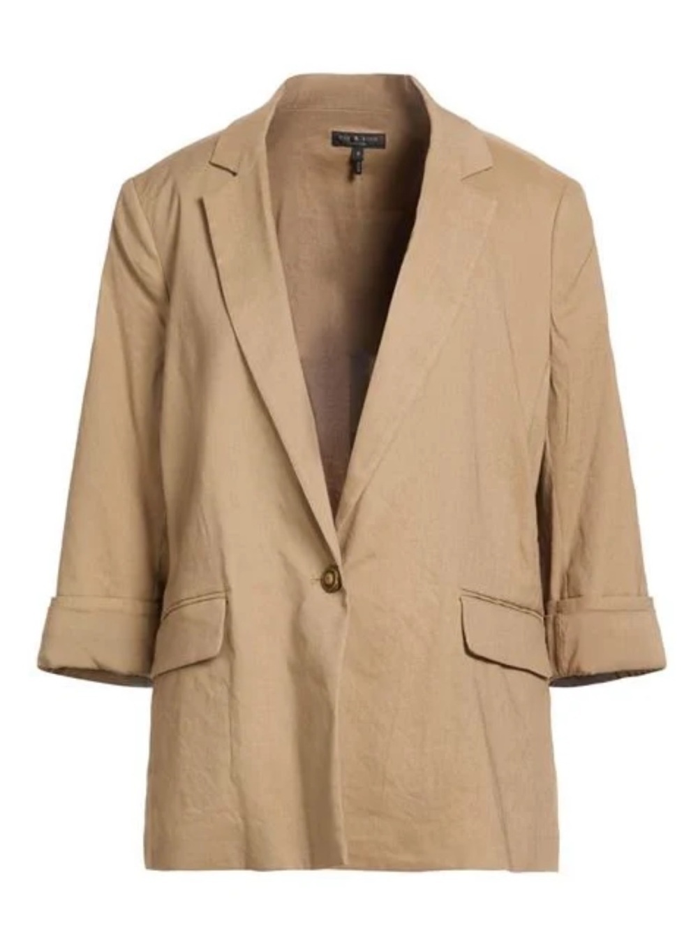 Rag & Bone Linen Blend Blazer Jacket Sz 12